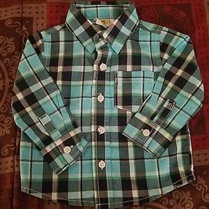 Boys 6-12 months plaid shirt